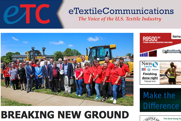 BREAKING NEW GROUND, New MSC PPE-NC Initiative to serve as prototyping, testing, commercialization center for medical textiles