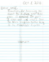 Thank you from Student