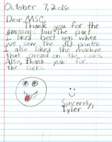 Thank you from Student